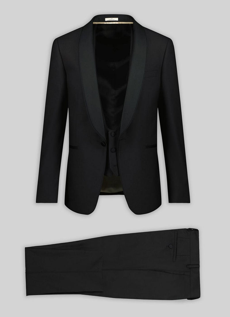 Fursac - Esmoquin de lana de 3 piezas - Negro - Hombre