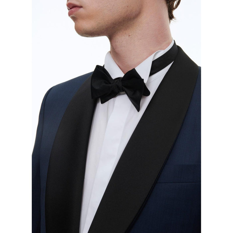 Costume 2 Pièces En Laine À Micro Dessin - Carbone