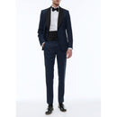 Costume 2 Pièces En Laine À Micro Dessin - Carbone