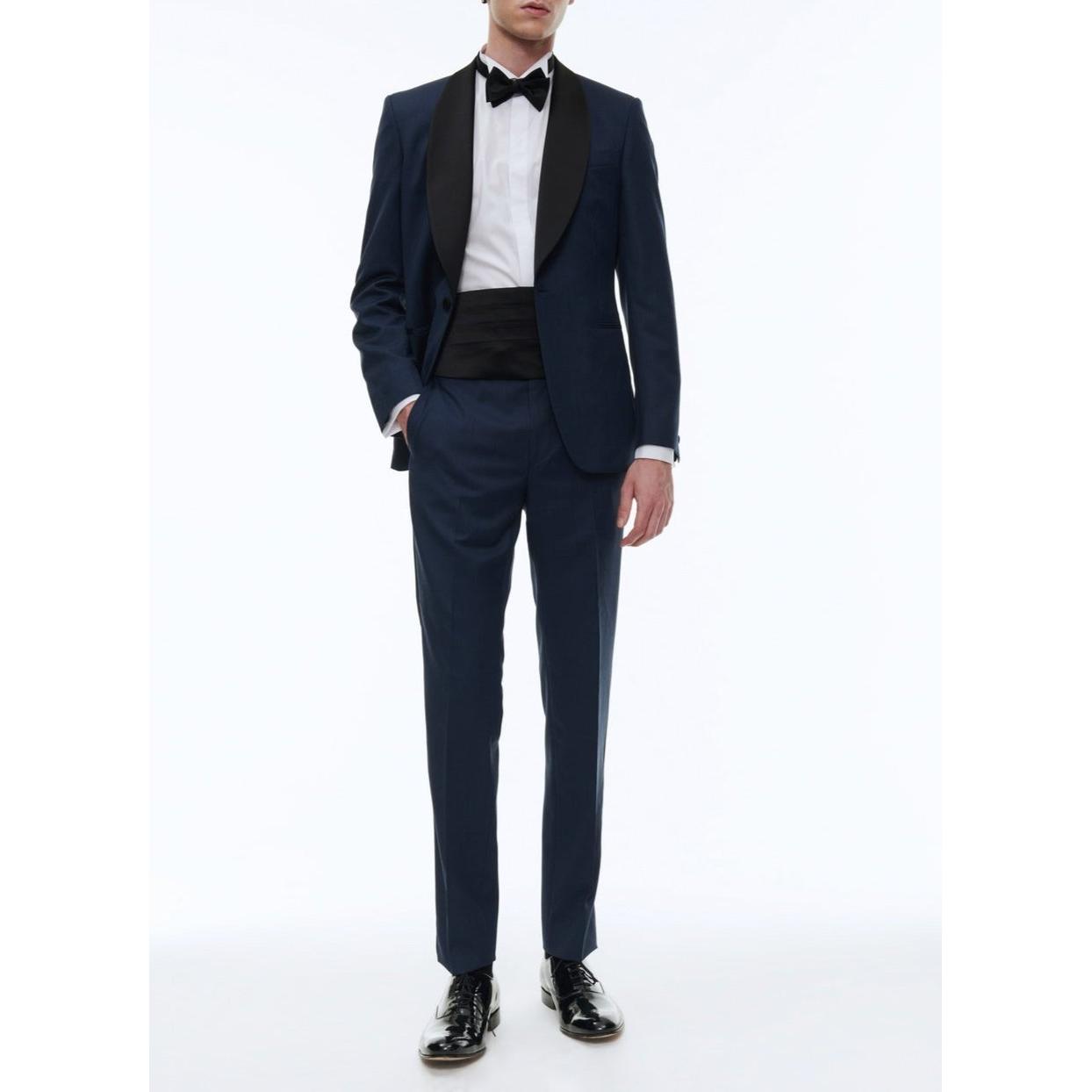 Fursac - Traje 2 Piezas de Lana con Micro Dibujo - Carbono