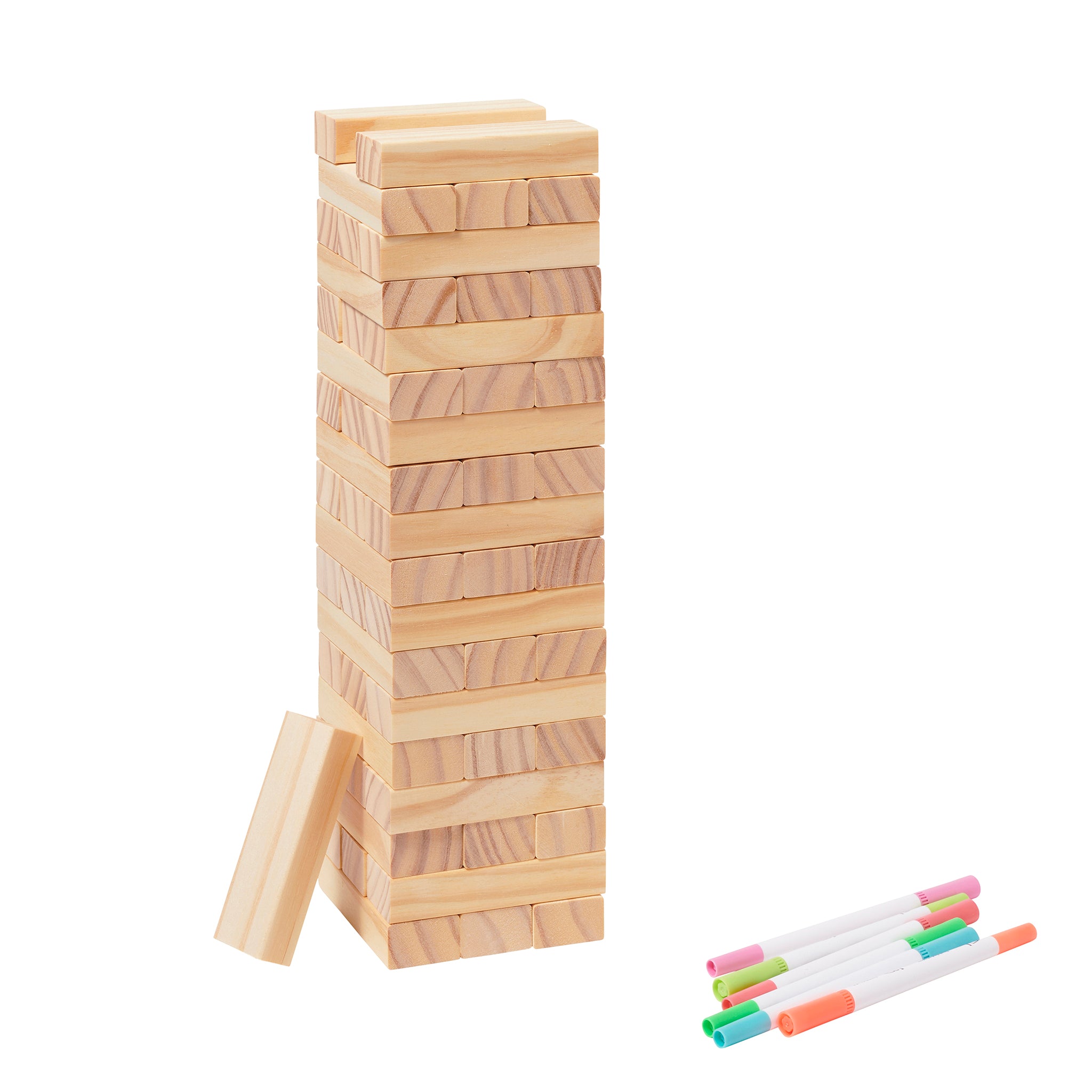 Jeu Jumbling Tower Coloriable - Imprimé Fond Marron