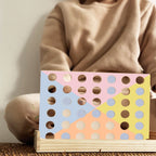 4-in-1 Wooden Travel Toy - Red and White Print