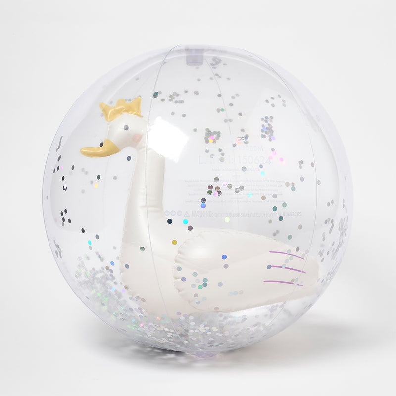 Ballon Gonflable De Plage Gonflable Cygne En Pvc - Multicolore