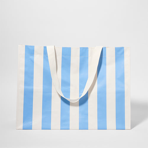 Sac De Plage Fourre-Tout - Mid Blue Cream