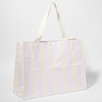 Sac de Plage Fourre-tout Rio Sun à Rayures Lilas Pastel