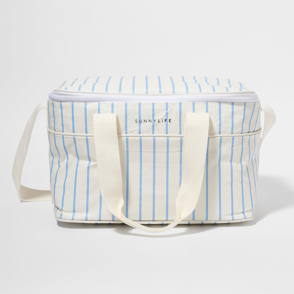 Sac Isotherme Le Weekend Mid - Bleu-Crème