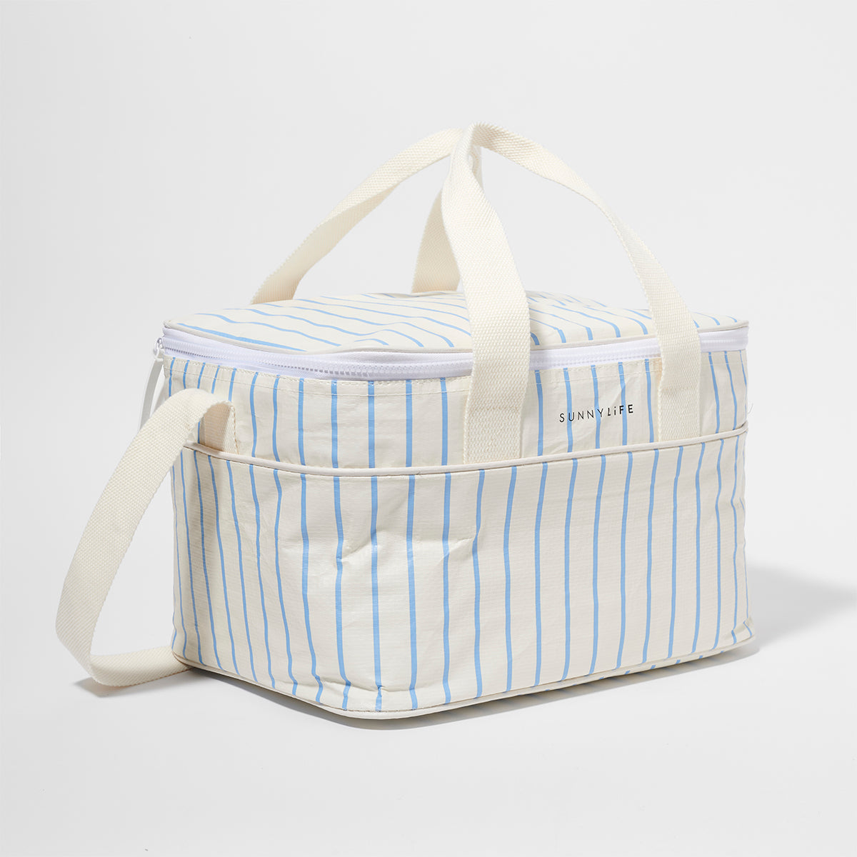 Sac Isotherme Le Weekend Mid - Bleu-Crème
