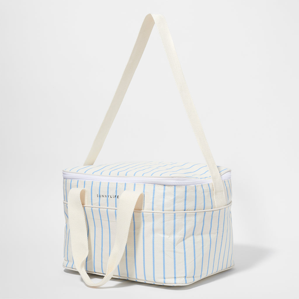 Sac Isotherme Le Weekend Mid - Bleu-Crème