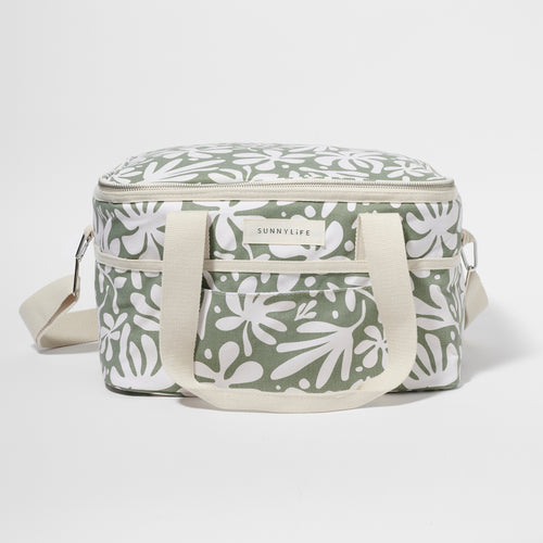 The Vacay Olive Canvas Cooler Bag