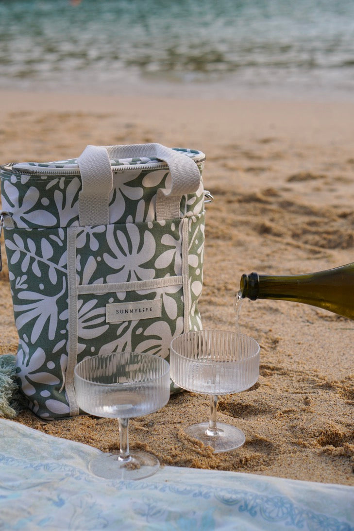 Sac À Boissons En Toile The Vacay - Olive