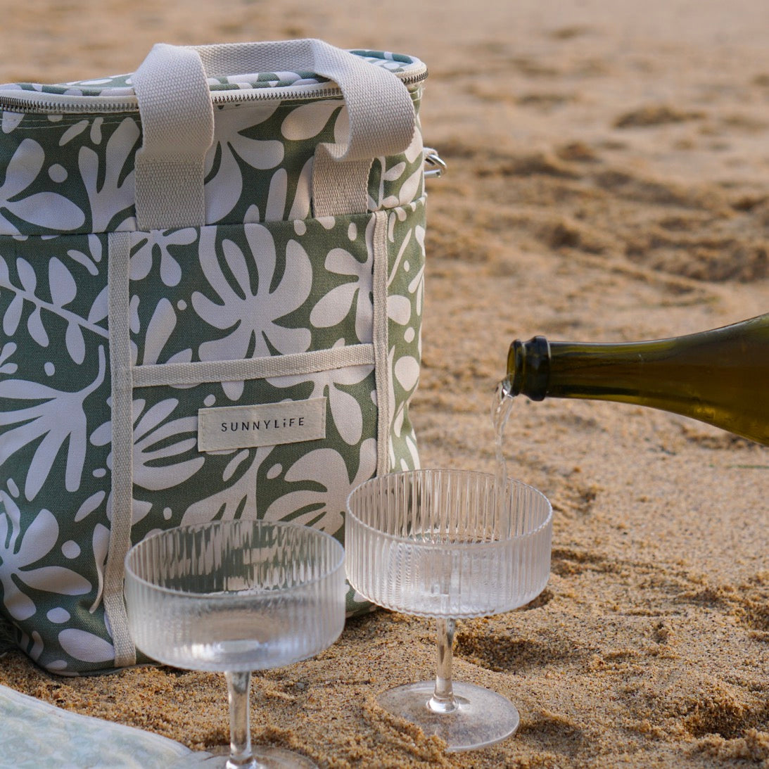 Sac À Boissons En Toile The Vacay - Olive