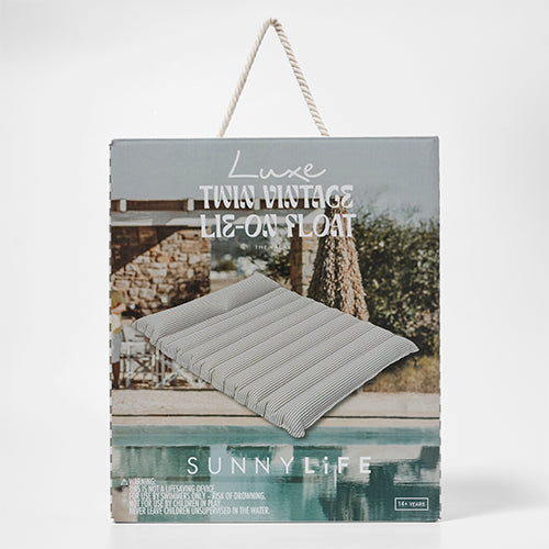 Matelas Gonflable Double The Vacay - Stone Stripe