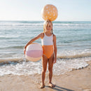 Set of 2 Multicolored Swan Princess Inflatable Beach Balls