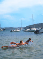 Bouée Gonflable Luxe Twin Tube Lilo Float Le Weekend - Transparent