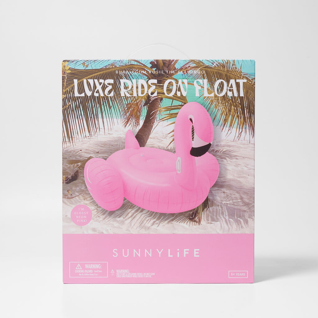 Bouée Gonflable de Luxe Rosie le Flamant Rose Bonbon