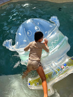 Flotteur Enfant Burger Boy The Sea - Bleu-Lime