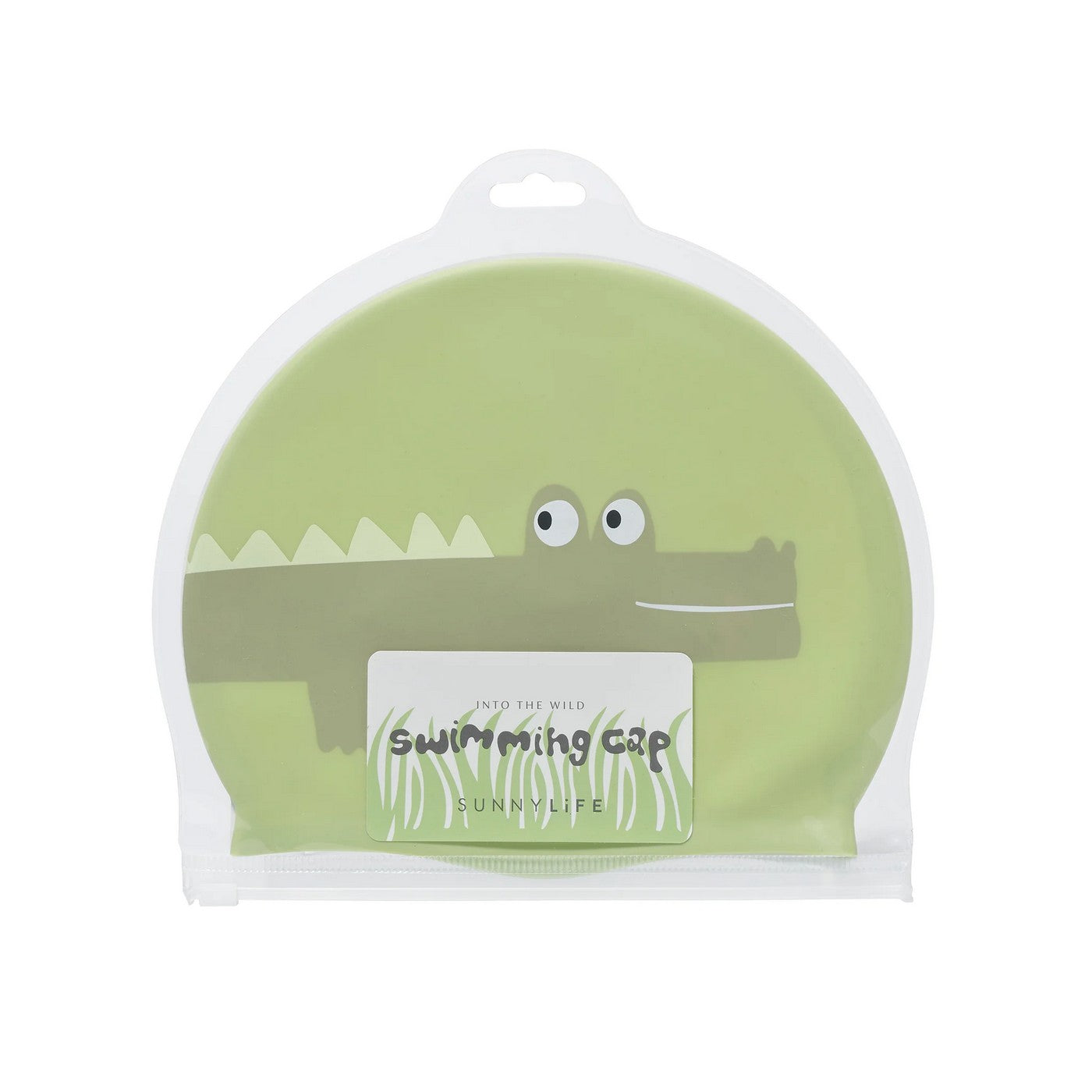 Bonnet De Bain Enfant Cookie Le Crocodile - Kaki Clair