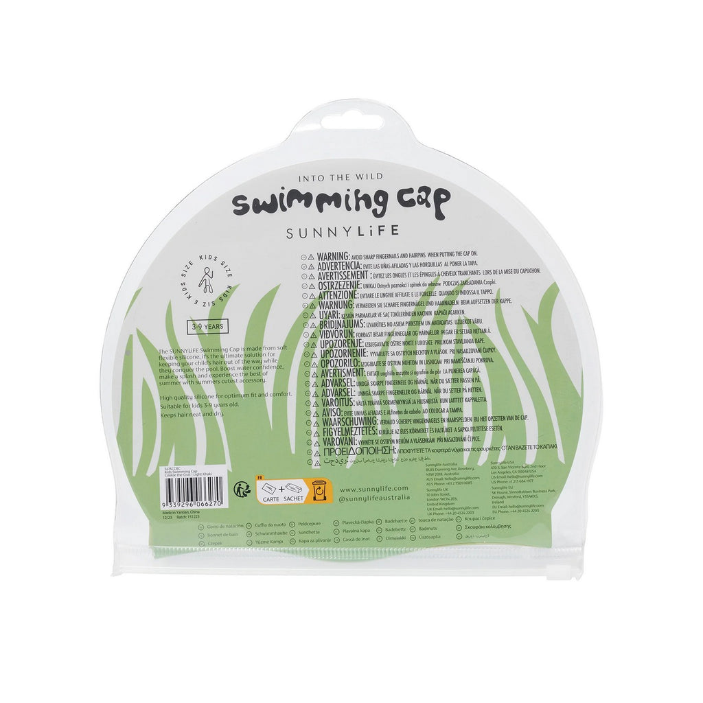 Bonnet De Bain Enfant Cookie Le Crocodile - Kaki Clair