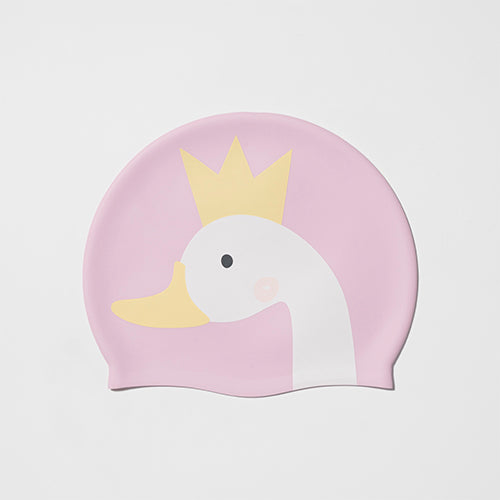 Bonnet De Bain Enfant Princesse Cygne - Multicolore