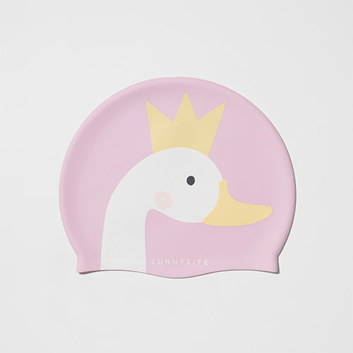 Bonnet De Bain Enfant Princesse Cygne - Multicolore