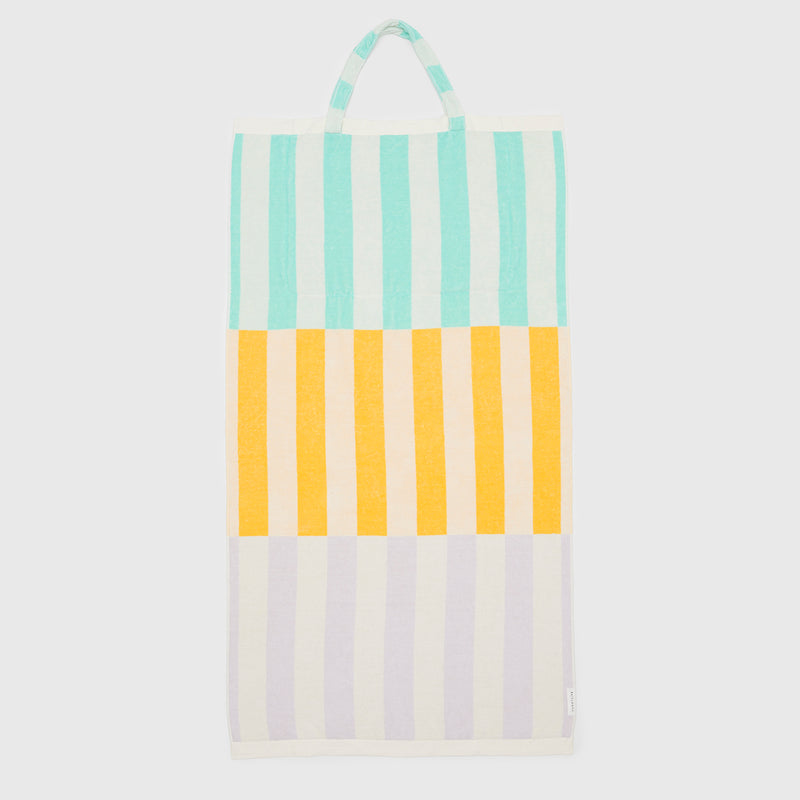 Toalla de playa/bolso de mano 2 en 1 Rio Sun - Multicolor