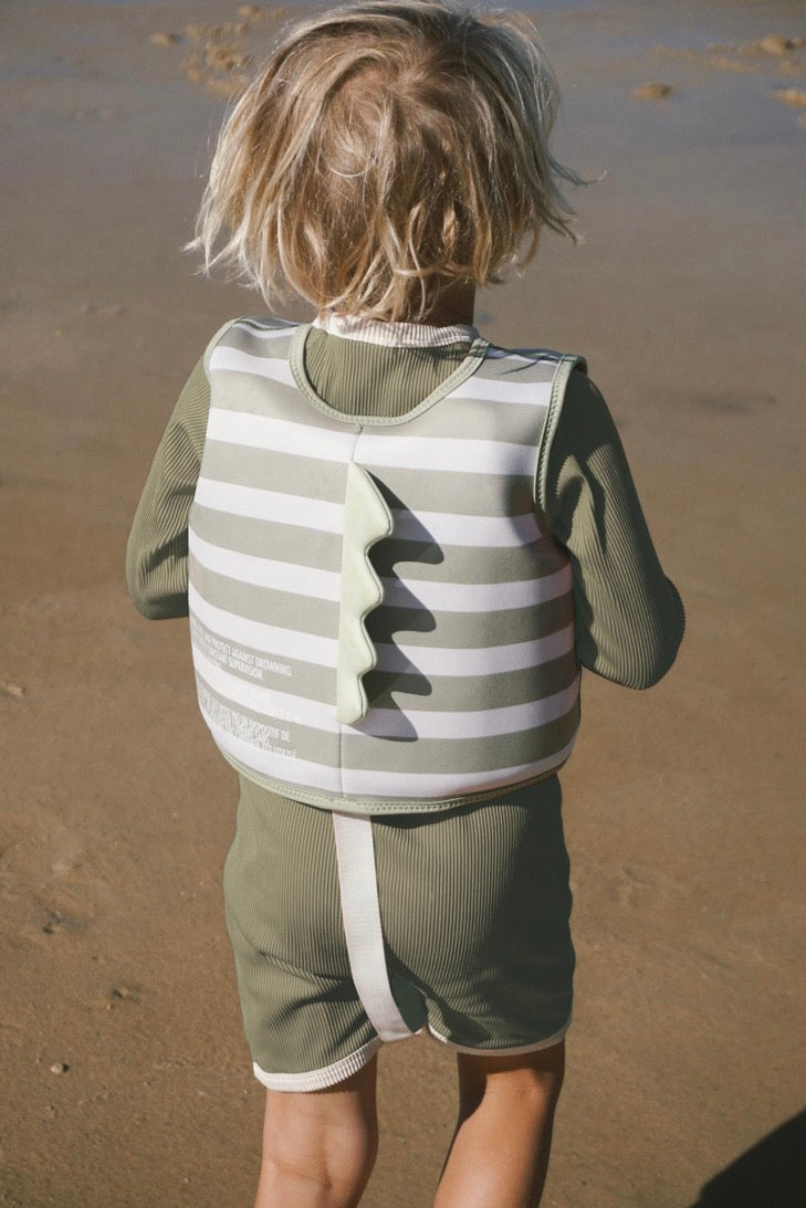Children's Swim Vest 1-2 Into The Wild - Khaki