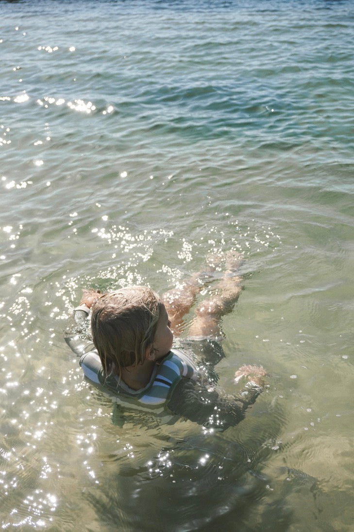 Chaleco de natación para niños 2-3 Into The Wild - Caqui