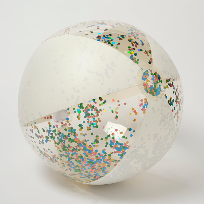 Ballon De Plage Gonflable À Paillettes Barbe À Papa