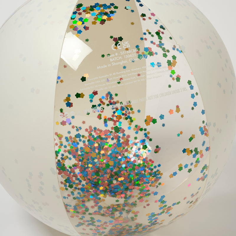 Ballon De Plage Gonflable À Paillettes Barbe À Papa