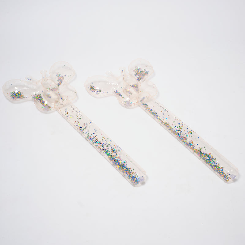Ensemble De 2 Nouilles Gonflables Pour Enfants, Barbe À Papa Pailletée