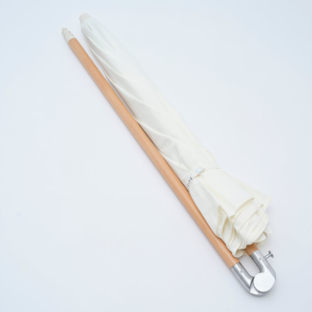 Parasol de Plage de Luxe Couleur Crème