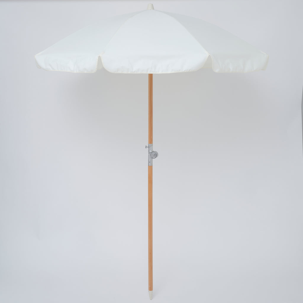 Parasol de Plage de Luxe Couleur Crème
