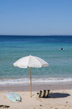 Parasol de Plage de Luxe Couleur Crème
