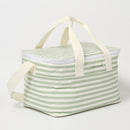 Bolso aislante ligero con rayas salvia La Palma