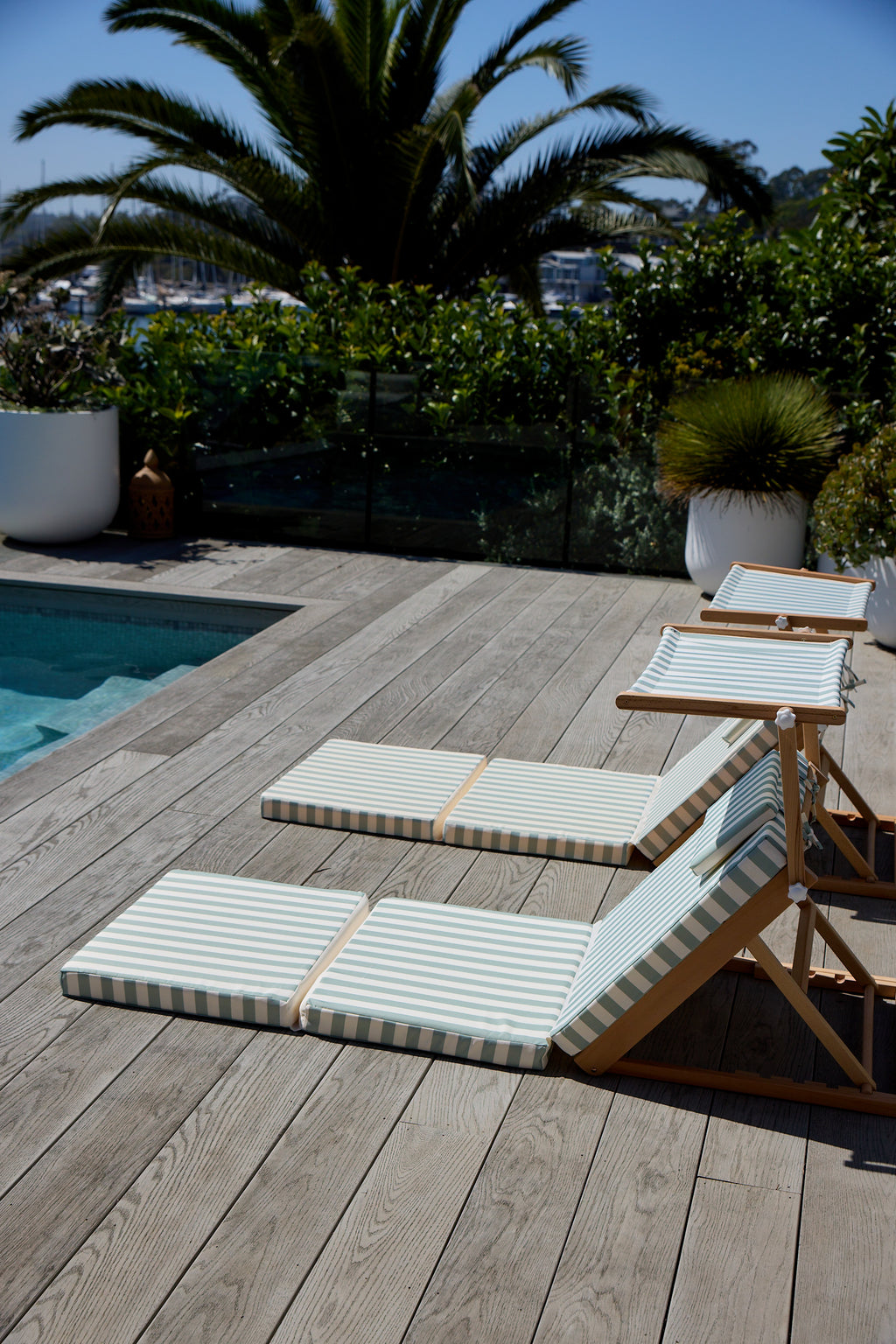 Transat Pool House La Palma - Rayures Sauge
