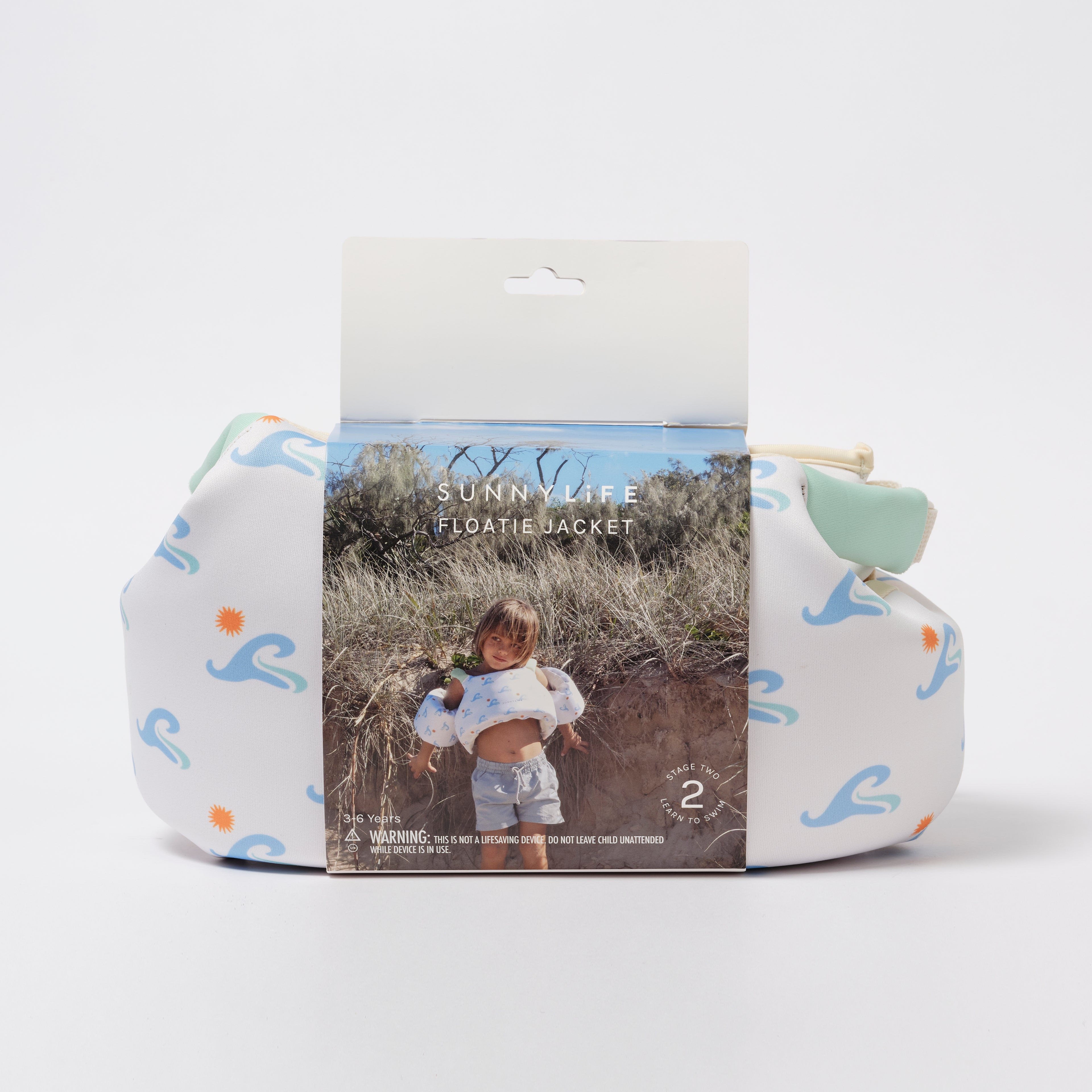 Floating Vest 4-6 Sid The Seagull Blue Wave