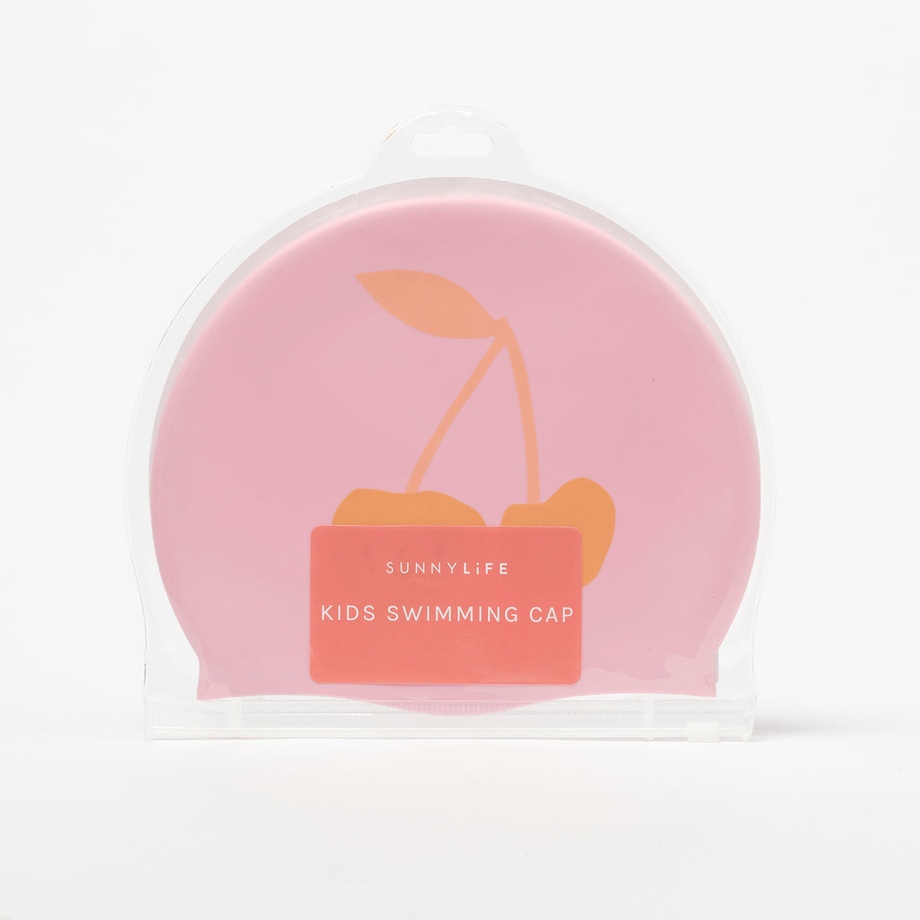 Bonnet De Bain Enfant Barbe À Papa Cerise