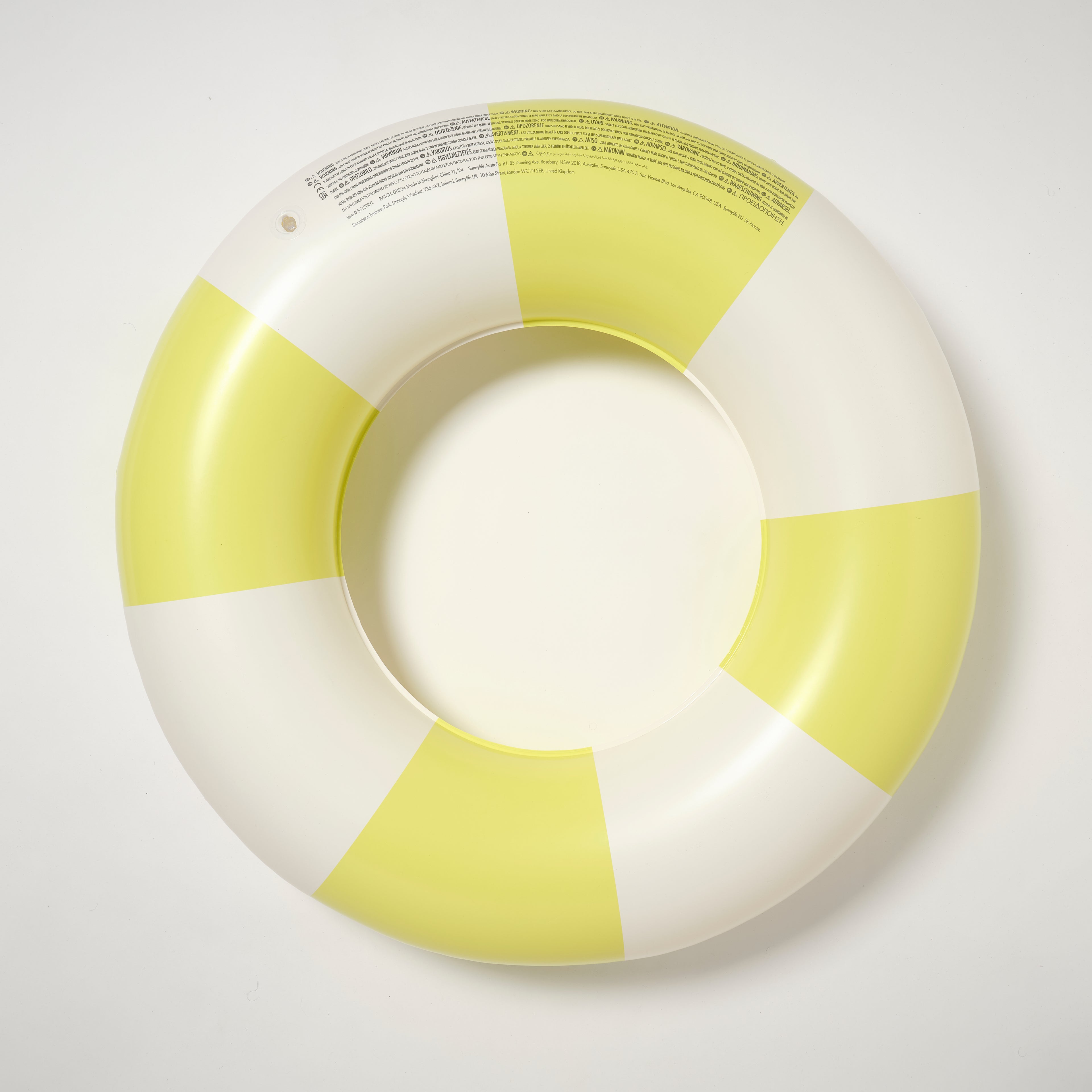 Bouée Slim Tube Tides Out - Citrus Stripe