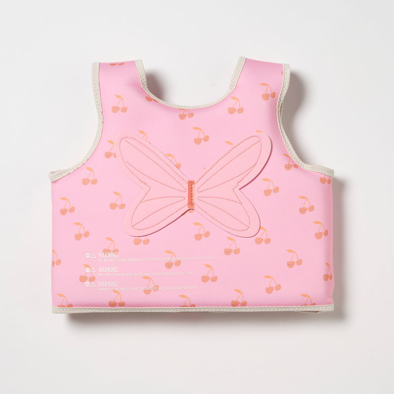Gilet De Natation Enfant 3-6 Ans Barbe À Papa Cerise