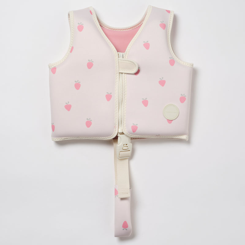 Gilet De Natation Enfant 1-2 Ans Fraise Soleil