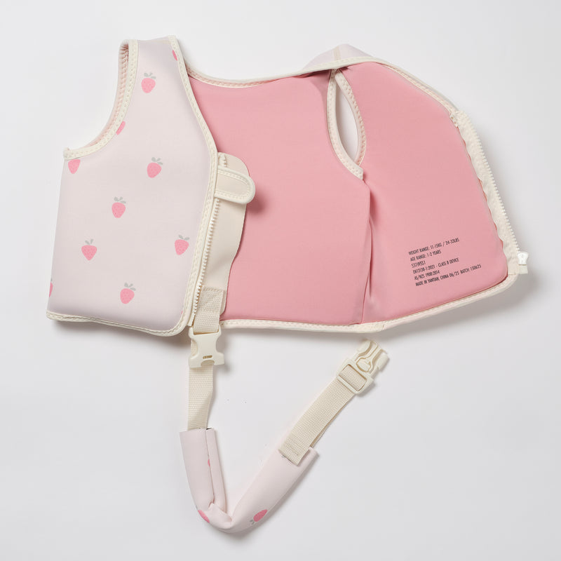 Gilet De Natation Enfant 1-2 Ans Fraise Soleil