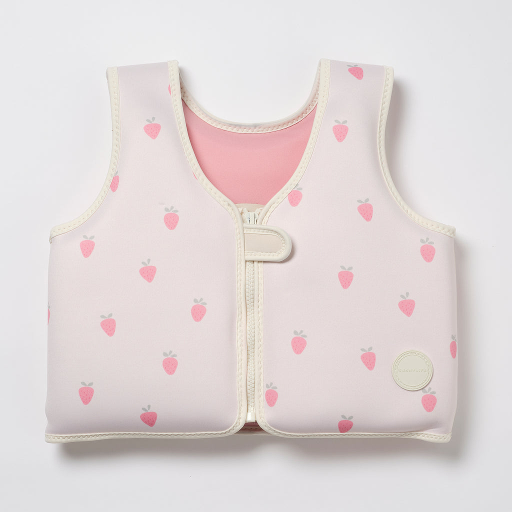 Gilet De Natation Enfant 3-6 Ans Fraise Soleil