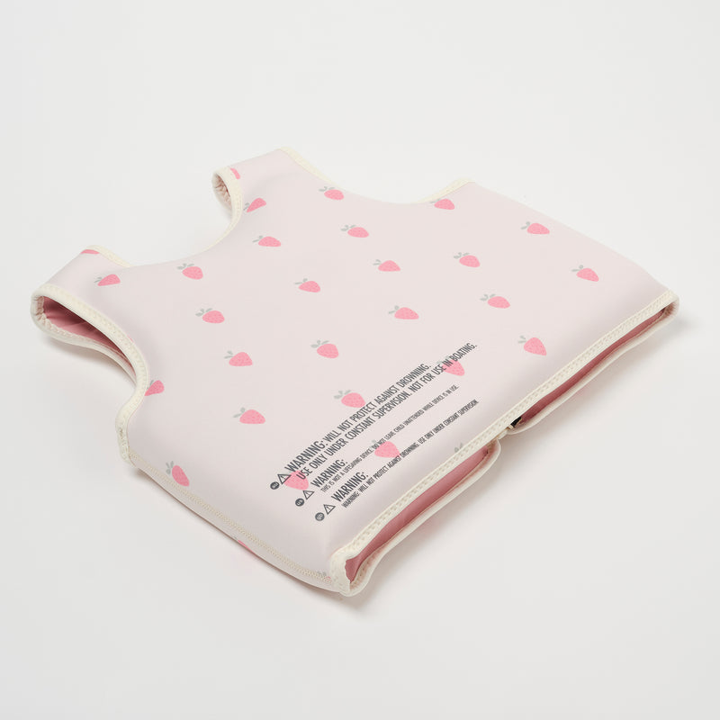 Gilet De Natation Enfant 3-6 Ans Fraise Soleil