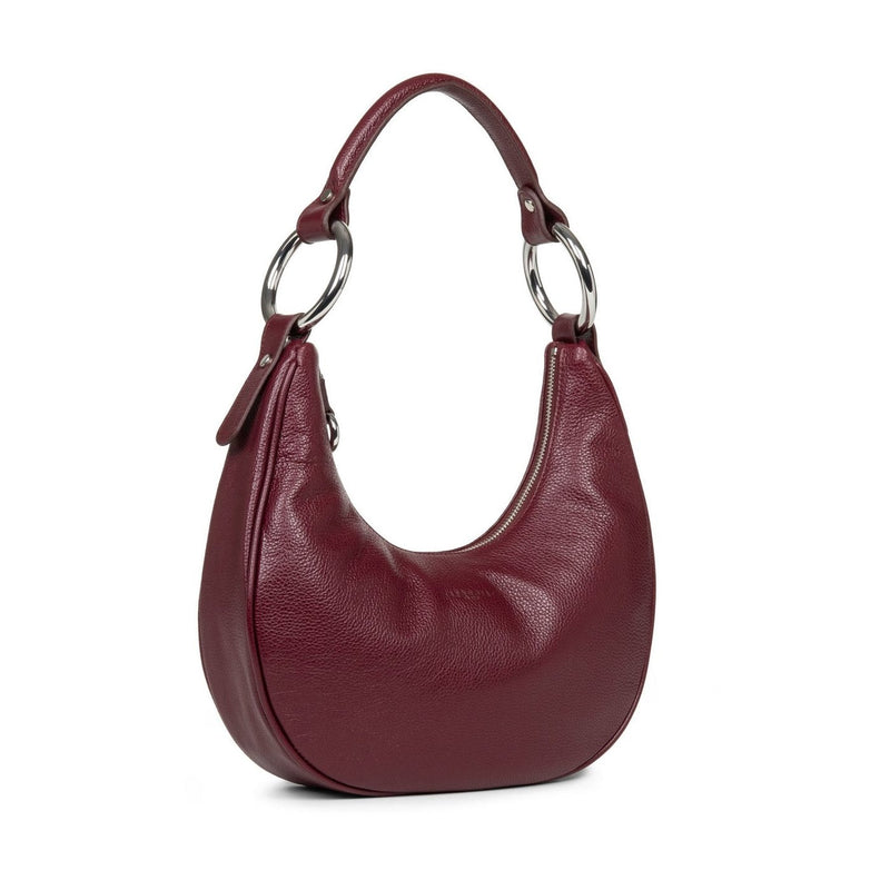 Sac Hobo Zippé Handle First - Bordeaux
