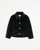 Indio Cropped Faux Pony Jacket