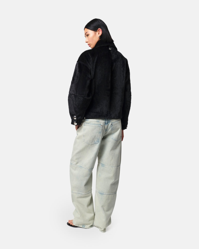 Indio Cropped Faux Pony Jacket