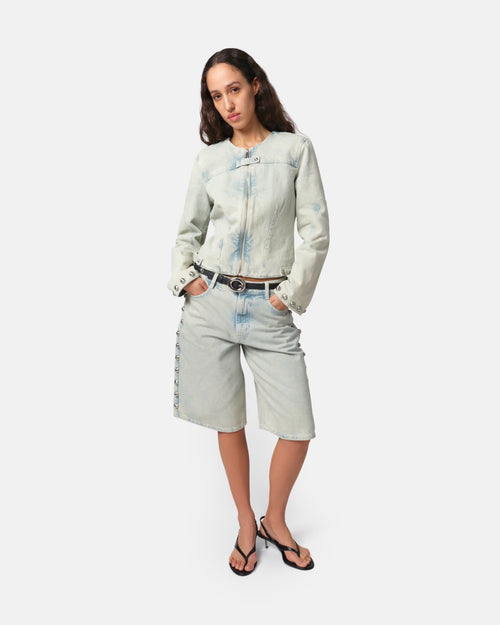 Grier Washed Denim Motorcycle