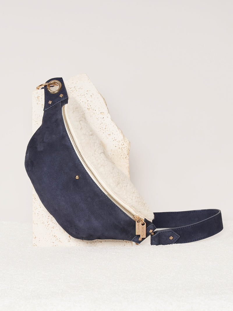 Sac Banane Nicole Sherpa - Marine