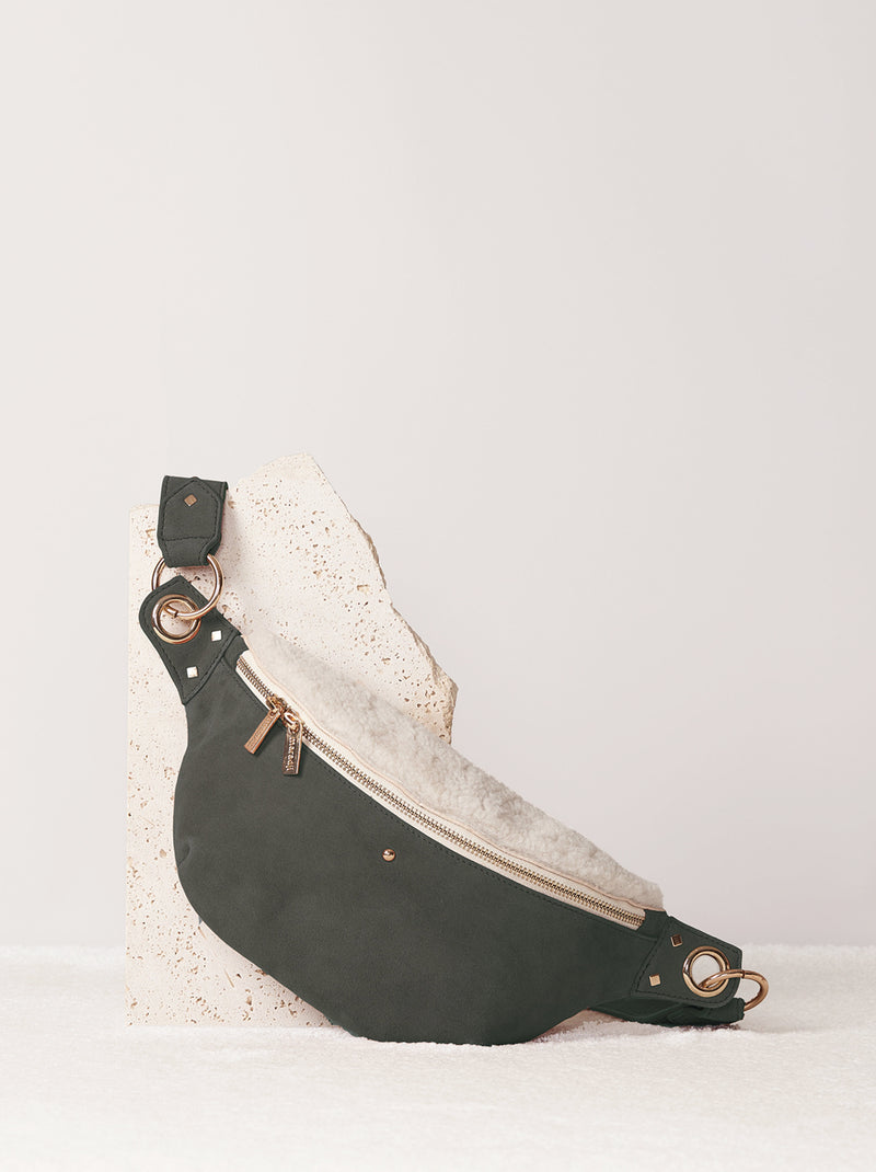 Sac Banane Nicole Sherpa - Kaki