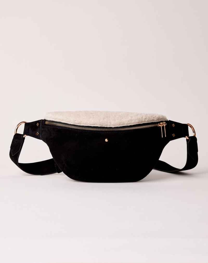 Sac Banane Nicole Sherpa - Noir